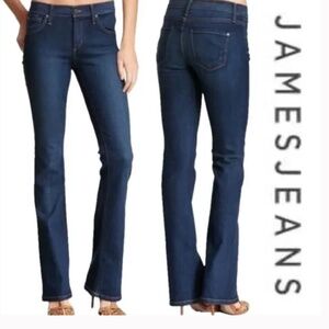 EUC Vintage James Jeans Reboot Low Rise Bootcut Jeans, dark wash, Size 31